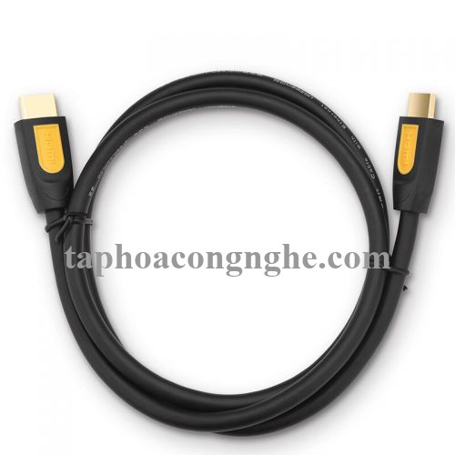 Ugreen 10130 3M màu Vàng Cáp tín hiệu HDMI chuẩn 1.4 hỗ trợ phân giải 4K * 2K HD101 30010130